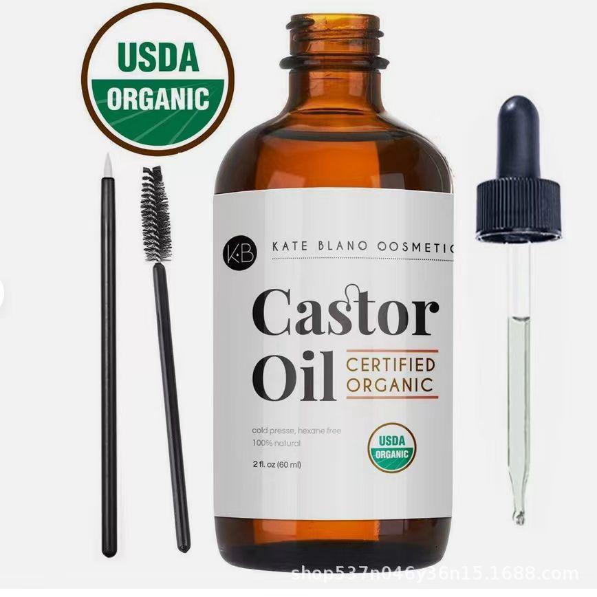 Organic Castor Oil for Hair, Eyebrow & Eyelash Care - 60ML
