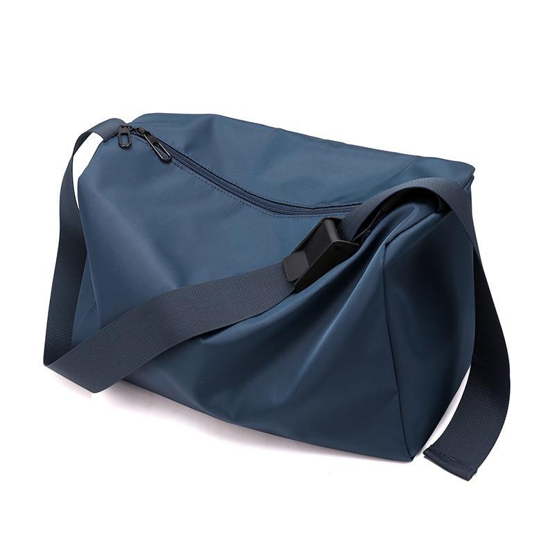 

1pcs Large Capacity Waterproof Sports Shoulder Bag Lightweight Casual Crossbody Travel Gym Duffle Bag 38x24x24cm синий