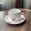 Shangqi Hand-Sculpted Ceramic Pizza Coffee Mug Set