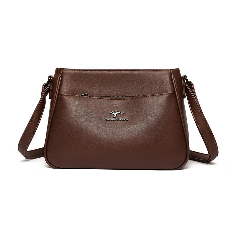 Neue Luxus-Design-Handtasche für Damen, Vintage-Stil PU-Leder Lässige Tote-Umhängetasche, Langlebige Multifunktionale Crossbody-Tasche