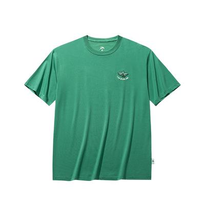 Anta Comfortable Simple Versatile Printed Breathable Loose Casual Sports Short Sleeve T-Shirt Unisex Tops Ankang-Green 172538113-4