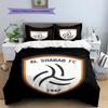 Al-Shabab FC Pattern Bedding,Quilt Set Quilt Cover Pillowcase Home Birthday Gift (1 * duvet cover + 2 * pillowcase, without core)
