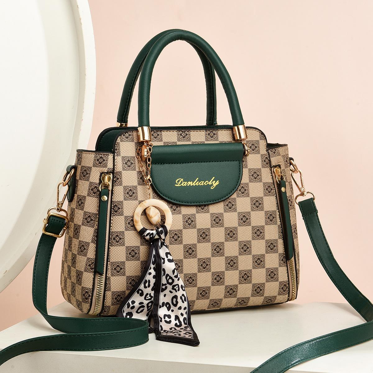 

2025 сумка-тоут ретро сумка через плечо дамская сумочка большая вместимость сумка-мессенджер женская сумка 25*13*21*11