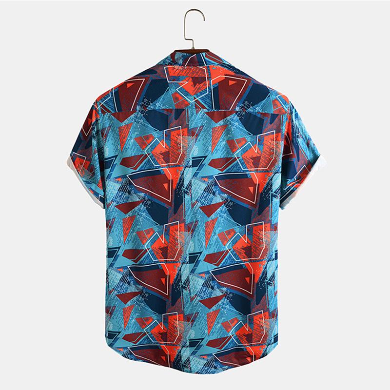 IELGY Мужская рубашка с принтом — фото 2