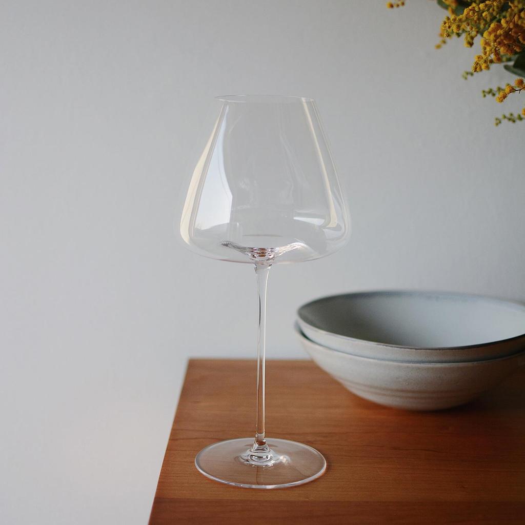 Nordic Red Wine Glass, Concave Bottom Lead-Free Crystal Burgundy Decanter