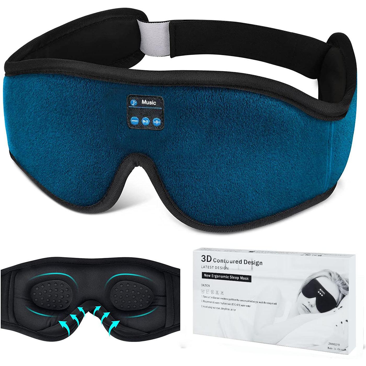 

Наушники для сна, 3D Bluetooth 5,0, повязка на голову, беспроводная повязка на голову, артефакт для сна, дышащая музыкальная маска для глаз, наушники для бокового сна, подарки