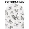 10x/Set Beautiful Butterfly Nails Art Charms 3D Alloy Bowknot Nails Charms Nails Charms Nails Supplies
