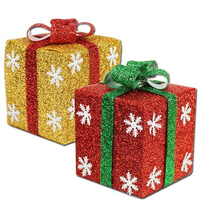 Christmas Gift Box Decorations, Gift Boxes, Showcase Scene Decorations, Snowflake Gift Packages