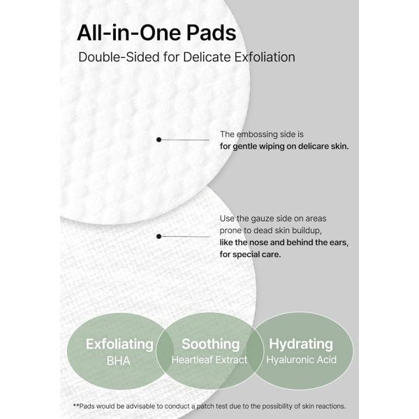 CELIMAX JI WOO GAE Heartleaf BHA Peeling Pad 60 szt.