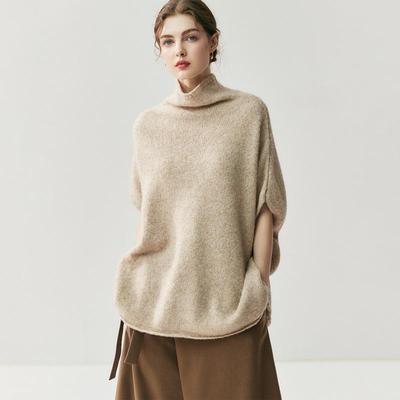 Damen Rollkragen Yakwolle Fledermausärmel Pullover - 2025 Herbst/Winter