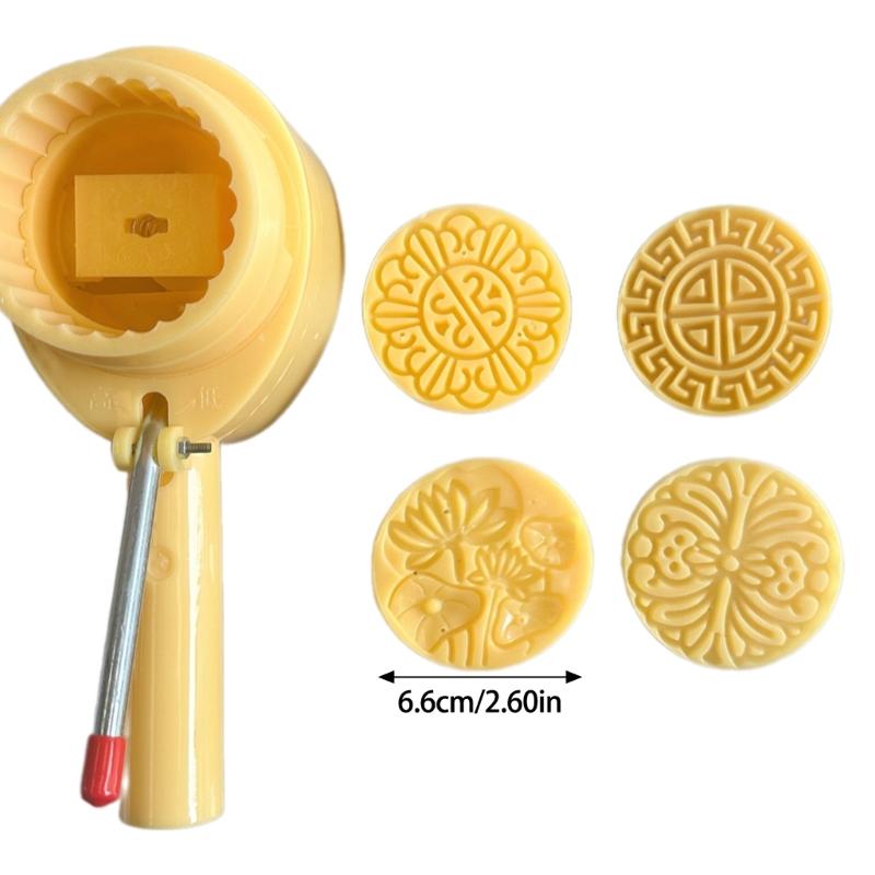 Handgepresste Eishaut-Mondkuchenform, Schokoladenformen, flexible ABS-Kunststoffe, Gebäck-Dessertform für Backbegeisterte