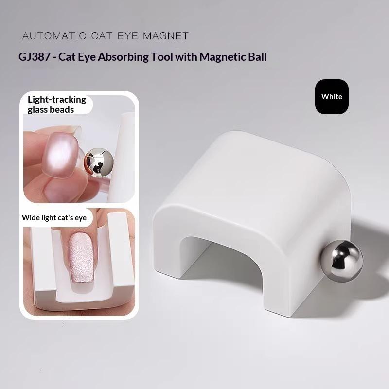 Cat Eye Magnetic Nail Tool French Hollow Style Rustproof Durable Strong Adsorption Manicure Accessory for Home Salon Nail Art