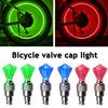 4 Stück Fahrradreifenventil Licht Intelligenter Sensor LED Fahrradradlampe Nachtfahrten Bunt Straßen-Mountainbike Ventil Dekorationslampe Fahrradzubehör