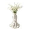 3D Kleid Vasen Ornament: Modernes, Hochwertiges Blumenarrangement Kunstwerk