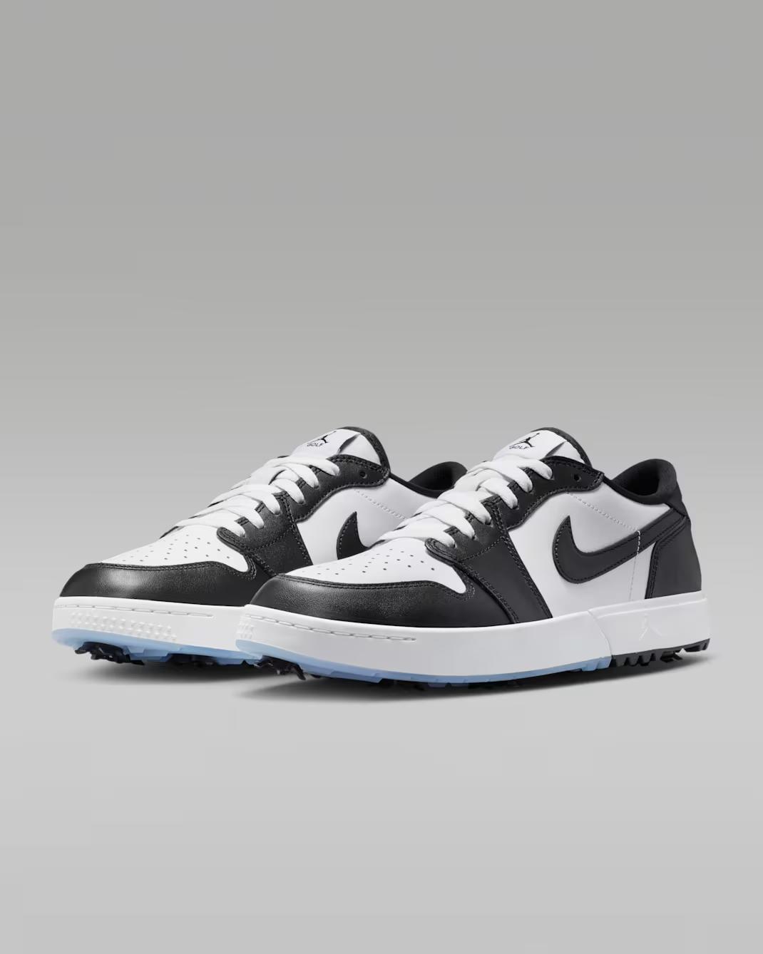 IQ3417-101 Nike Air Jordan 1 Low Golf Spike White Black (Men s) 6.5