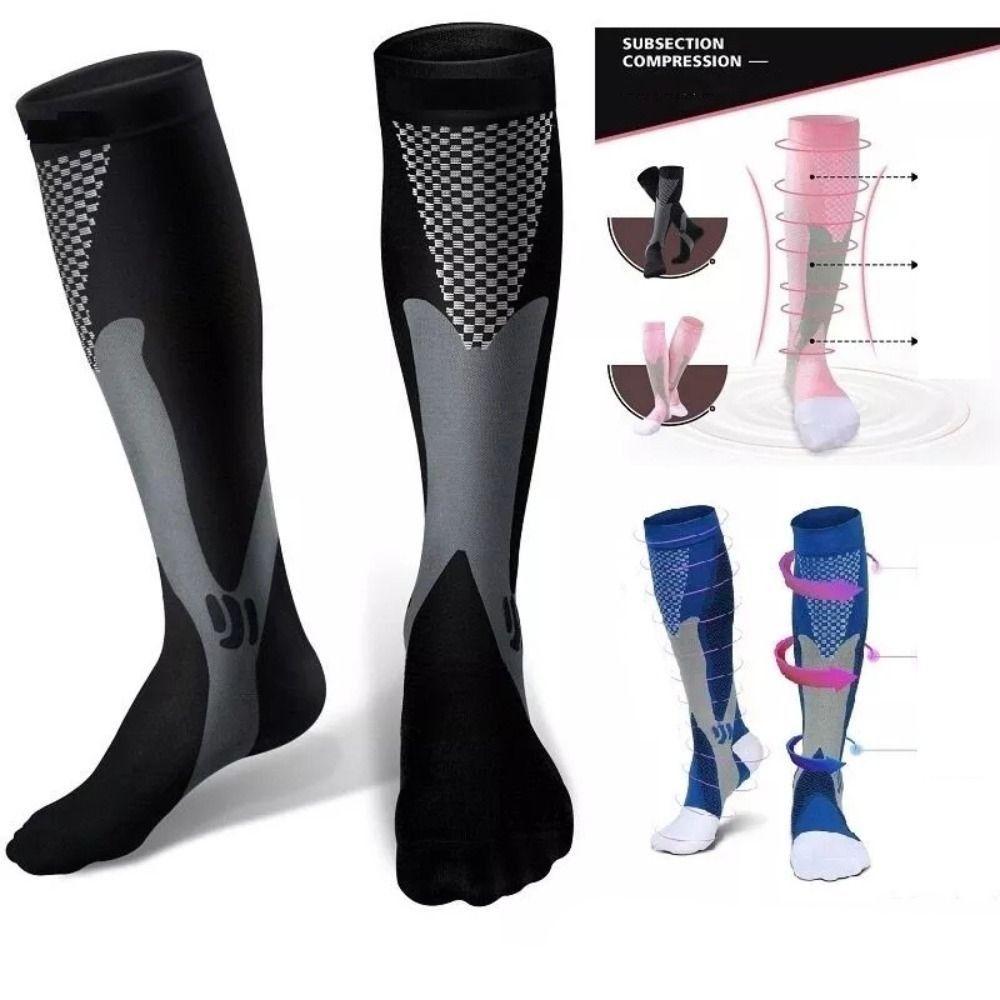 1 Pair Elastic Pressure Socks Anti Odor/Slip/Friction Stocking Compression Socks  Medical Nursing
