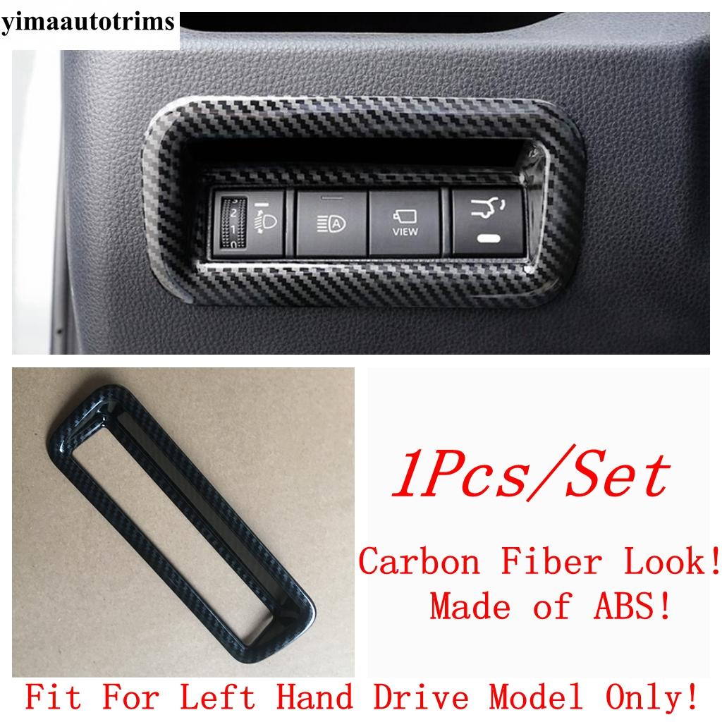 Moldura de Marco de Salpicadero / Cubierta de Faro / Soporte de Vaso de Agua / Elevalunas Para TOYOTA RAV4 RAV 4 XA50 - 2024 Accesorios de Fibra de Carbono