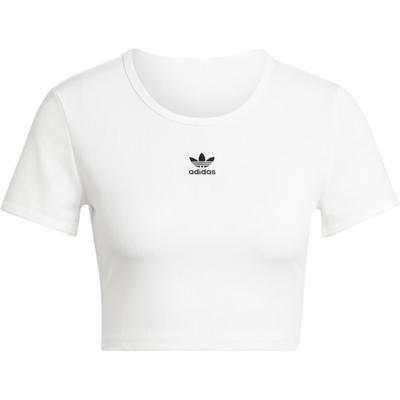 Originals Logo Print Round Neck Slim Fit Short Sleeve T-Shirt Women Tops White JC9026