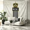 Sporting Charleroi Wall tapestry, aesthetic printed fabric blanket, suitable for bedroom, living room, and home decor.
