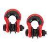 2PCS D Ring Shackle 3 4in D Ring Shackle Heavy Duty Off Road Recovery Shackle with Pulley for Truck Tractor ATV UTV