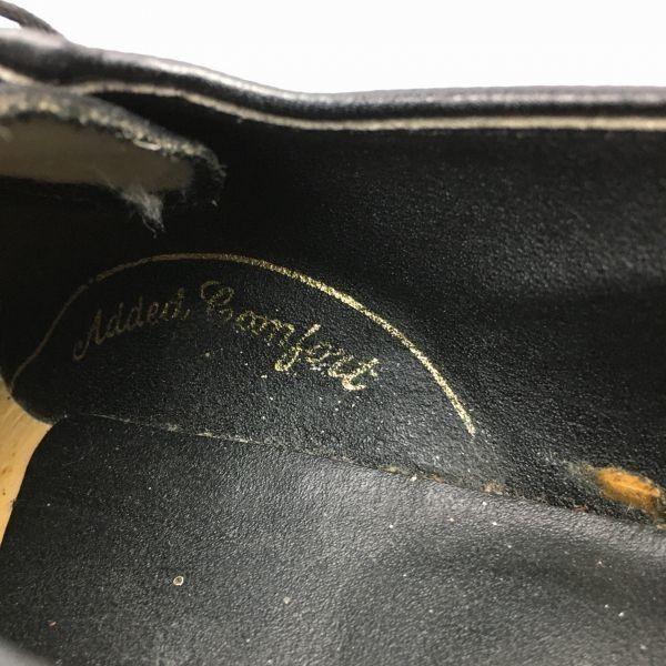 80er Jahre Vintage WEYENBERG MASSAGIC U-Tip Businessschuhe Schwarz Größe 9EEE / 27.0cm(GEBRAUCHT)
