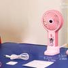 Outdoor Handheld Fan Rechargeable Air Blower 3 Speed-White