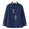 Warm Fleece-Lined Tang Suit Jacket for Women - Ideal for Grandma, Mother, or Middle-Aged Ladies in Spring, Autumn, and Winter.