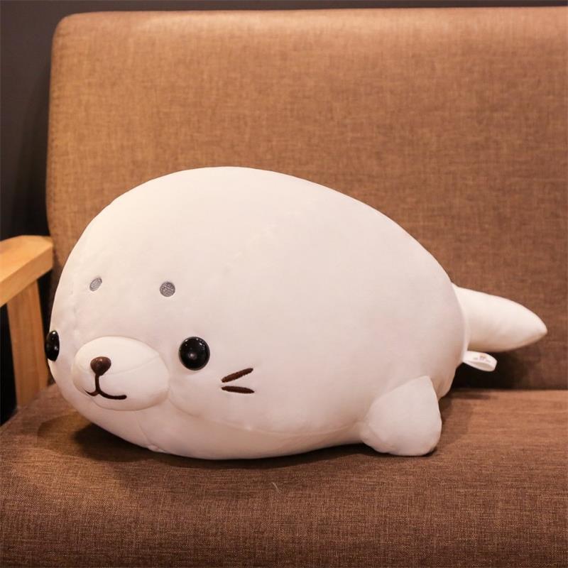 New Cute and Cute Puff Seal Toy Plush Soft Strip Sea Lion Toy