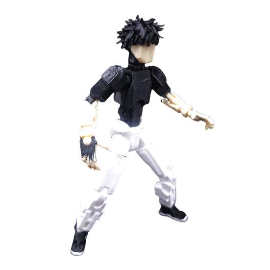 3D Printed Anime Action Figure, Movable Joints Cartoon Character Model, Posable Figure Collectible Toy Decoration Ornament, Gift for Anime Lovers