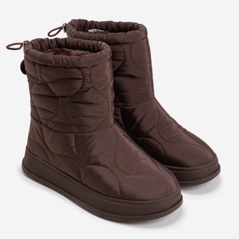 Simplet By Esquire Women Loa Padding Mid Boots Brown