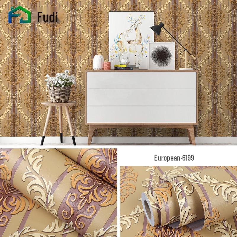 

Товщі ПВХ Самоклеючі Водонепроникні Шпалери: Європейський пасторальний дизайн для спалень, гуртожитків та фонів для прямих трансляцій 0.45×10m