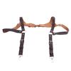 Men Suspenders Adjustable Sturdy Vintage Style PU Leather Renaissance Men Suspenders for Parties