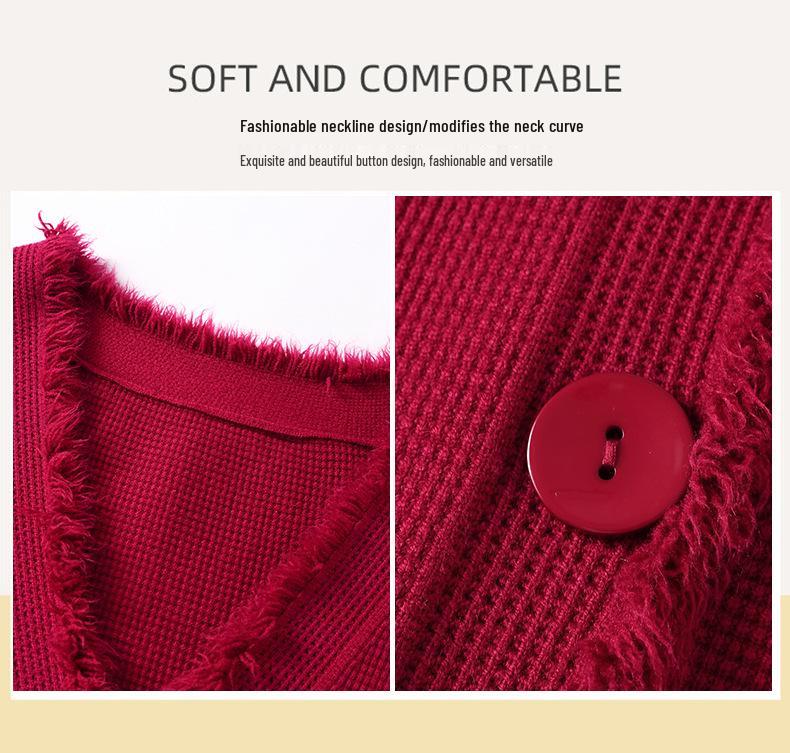 Women's Batwing Sleeve Cardigan and Skirt Set - Trendy 2025 Autumn Fashion