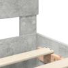 Bed Frame with Headboard Concrete Grey 75 x 190 cm Particleboard