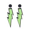 Lightning Earrings Women Colorful Alloy Jewelry Fashion Ornament Decoration