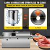VEVOR Manual Sausage Stuffer, 3 L / 7 LBS Horizontal Sausage Machine, Dual-Speed Meat Stuffer, Made of Food-Grade 304 Stainless Steel