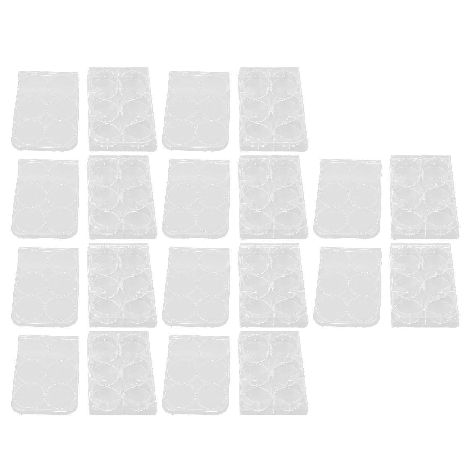 

10 шт. пластина для культивирования однородной толщины, высокопрозрачная пластина для культивирования тканей с крышкой для