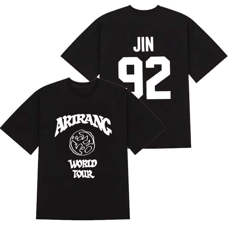 2026 Kpop BTS Arirang T-shirt, Unisex Summer High-quality Pure Cotton Crew Neck Short Sleeve Y2K Streetwear T-Shirt