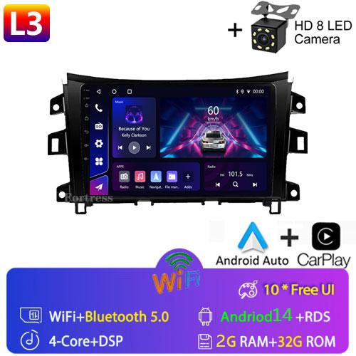 Car Radio WIFI 5 Android13 For Nissan NAVARA Frontier NP300 2015 2016 2017 2018 wireless Carplay Multiemedia GPS Video Player