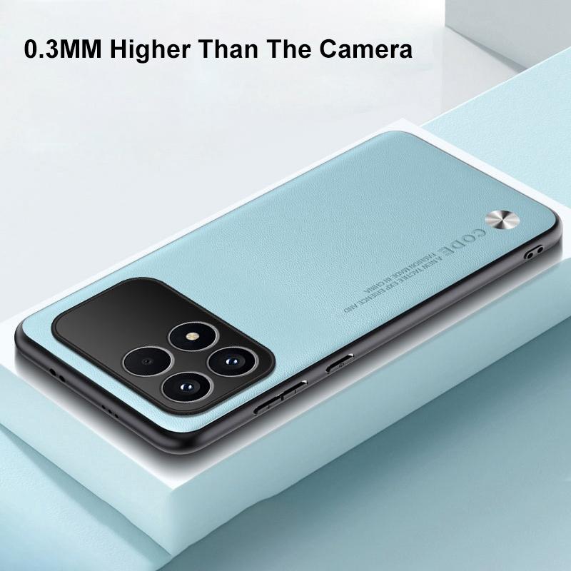 Luxury PU Leather Case For Xiaomi Poco F8 Pro Back Cover Matte Silicone Full Protection Phone Case For Redmi K90 5G PocoF8 Pro