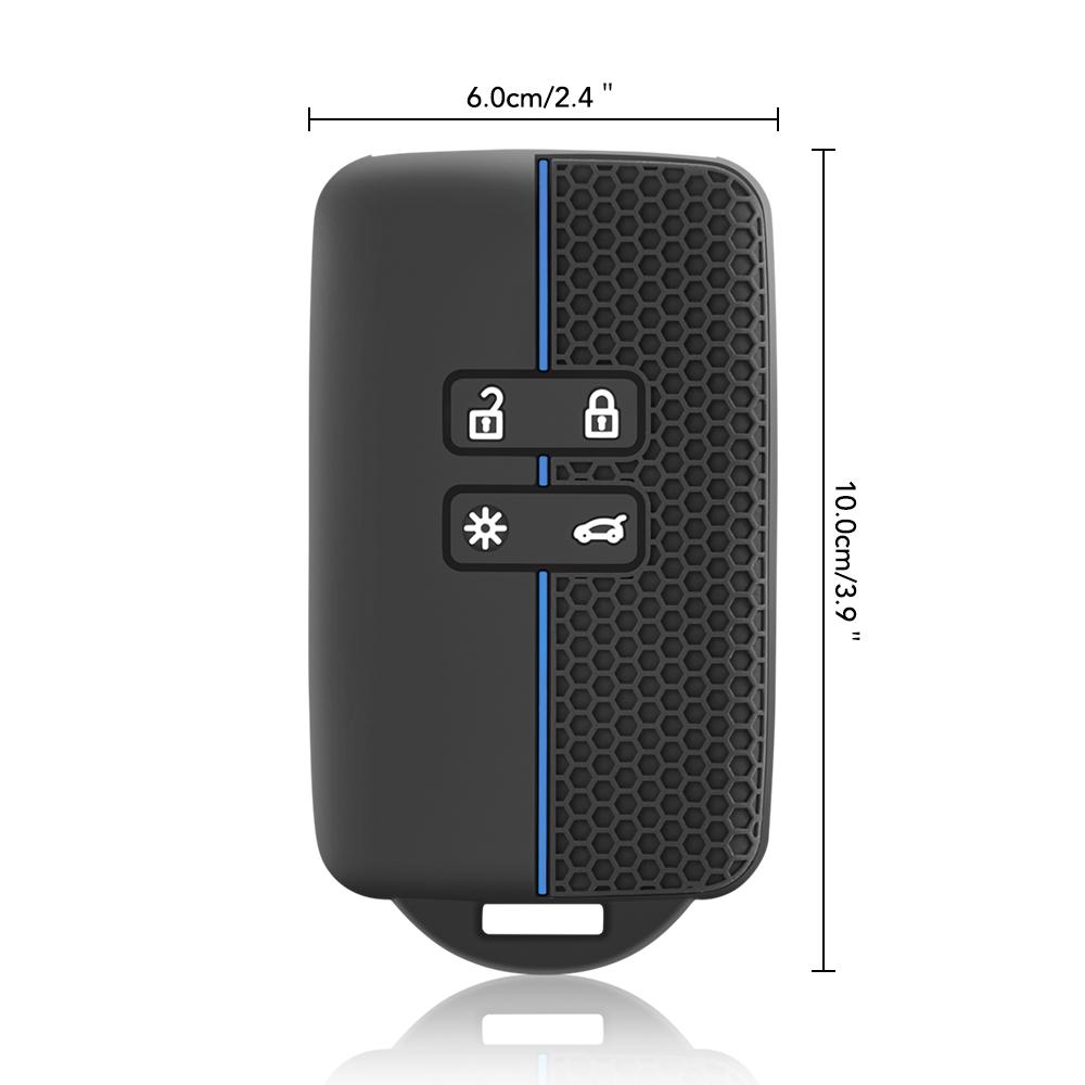 Silicone Car Key Cover For Renault Captur Koleos Kadjar Arkana Megane Dacia Duster Sandero Stepway Smart Remote Control Fob Case