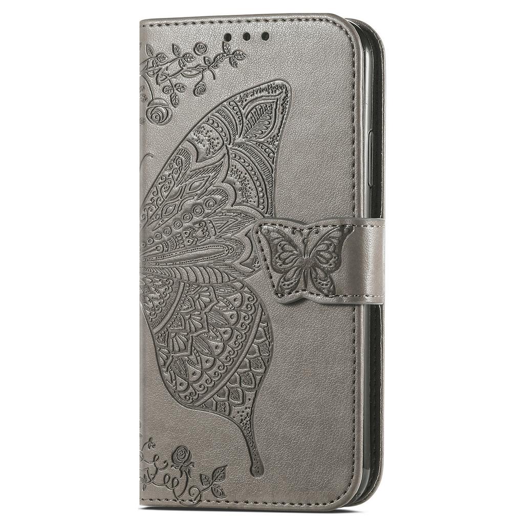 Butterfly Embossed Leather Wallet Flip Case for Samsung Galaxy S26 S25 S24 S23 S22 S21 S20 Ultra Plus FE Edge, Card Holder Cover