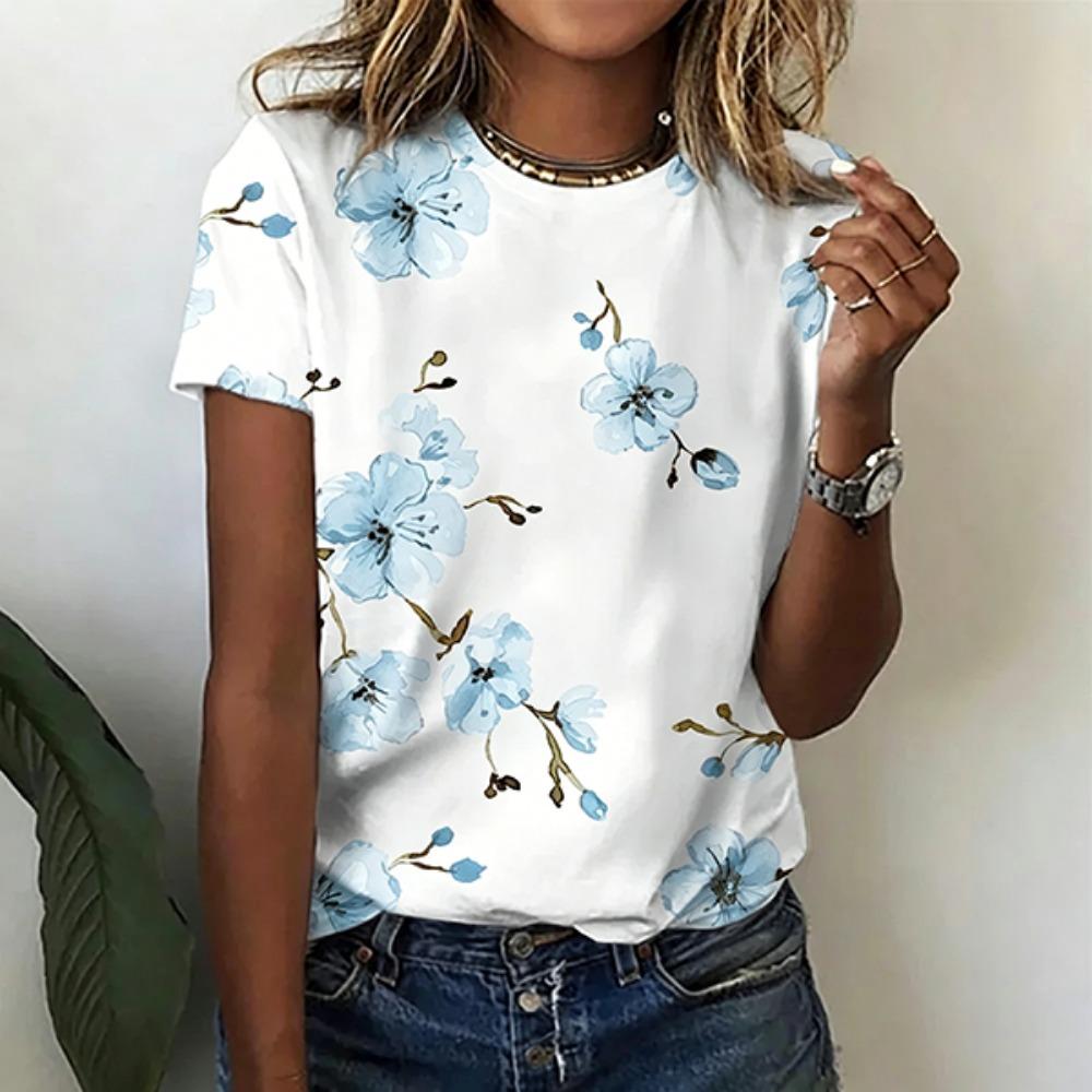 Women's T-shirt - Artistic Graffiti Pattern, Casual Daily Wear