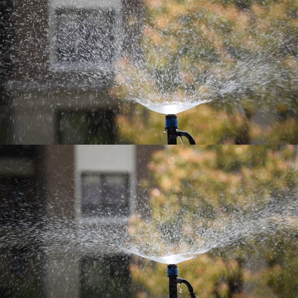 30pcs 13CM Adjustable 360° Garden Sprinkler Nozzle for 4/7mm Hose Drip Irrigation Watering System Kit Pot Plant Greenhouse