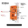 Qigu Zongheng AQ-S1218 Universal Stainless Steel Anti-Theft Mechanical Door Lock