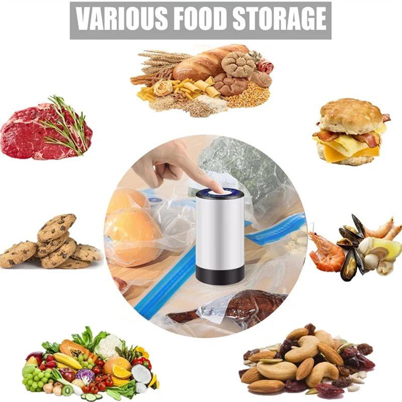 ABFS Wireless Electric Rechargeable Household Food Vacuum Sealing Machine Mini Small Pump Vacuum Pump