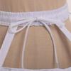 Mädchen 3 Reifen Krinoline Käfig Bustle Unterrock Damen Verstellbare Pannier für Kleid abnehmbare Schleppe Hochzeitsrock Krinoline BAUMWOLLE