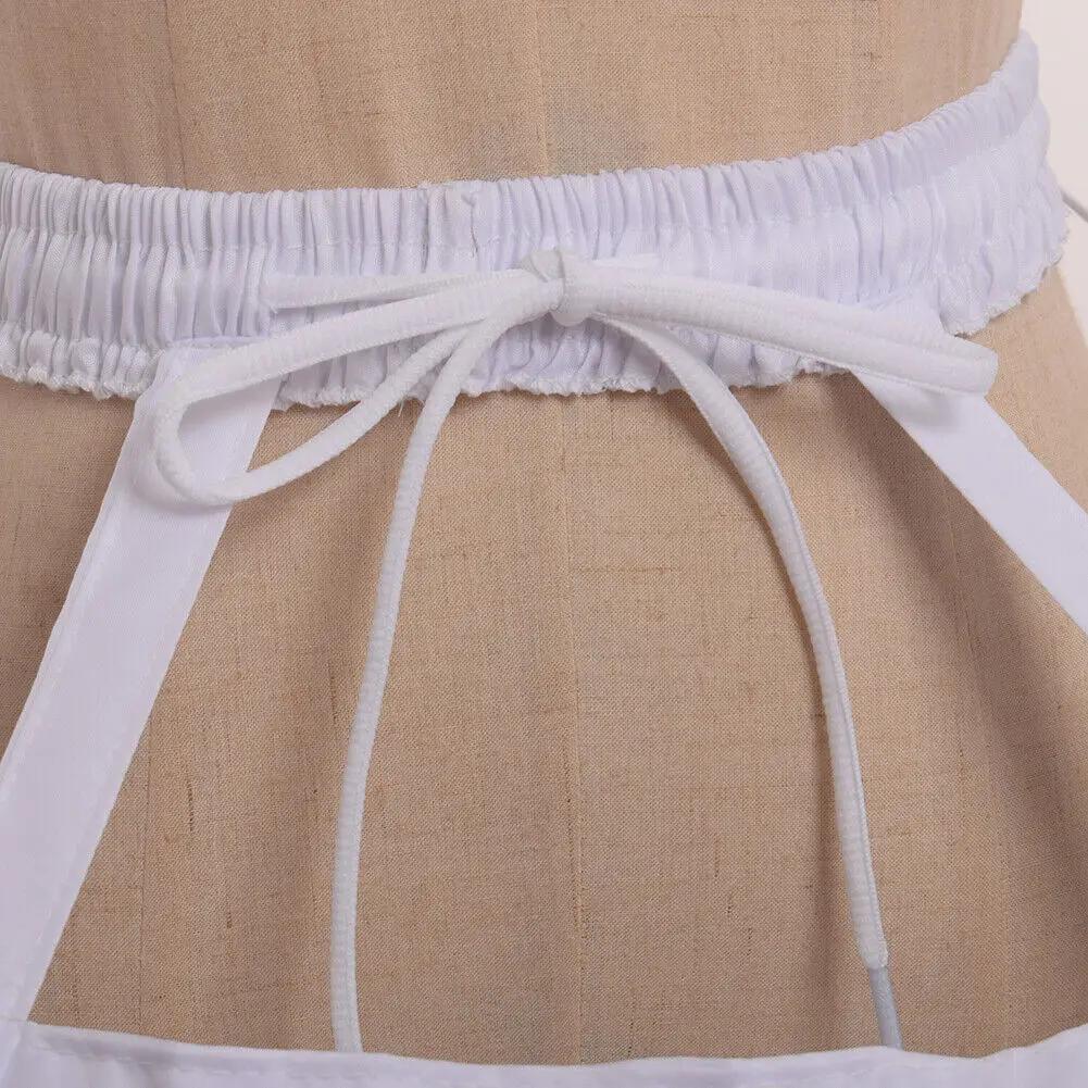 Mädchen 3 Reifen Krinoline Käfig Bustle Unterrock Damen Verstellbare Pannier für Kleid abnehmbare Schleppe Hochzeitsrock Krinoline BAUMWOLLE