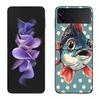 Pop Art Drawing Ideas Fish Phone Case For Samsung Z Flip 7 6 5G Galaxy Z Flip 5 4 3 Black Hard Cell Cover Luxury PC Shell Coque