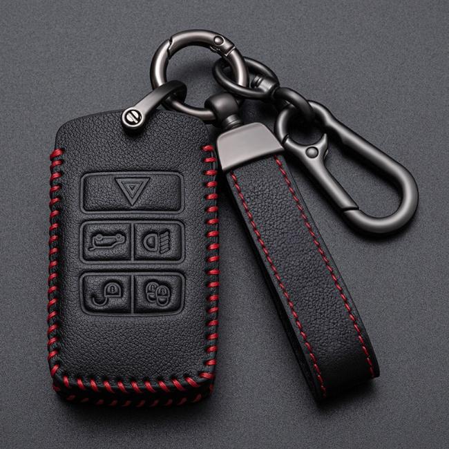 New Leather Car Key Case Remote Control Protector Cover for Land Rover Range Rover Sport Evoque Velar Discovery 5 2018 2019 2020